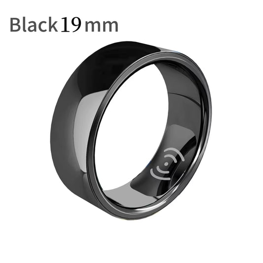 Smart Fitness Tracker Ring - Waterproof Heart Rate, Blood Pressure & Oxygen Monitor with Wireless Pedometer